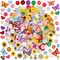 Random Iron on Patches for Clothing: 120PCS Flower Heart Patch Iron on Cute Butterfly Embroidered Sew Applique Repair Patches for Jeans Jackets Backpacks